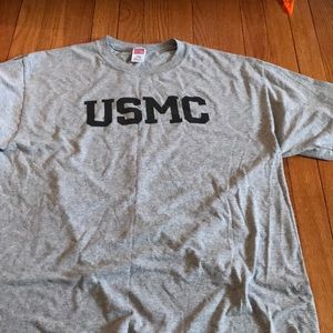 USMC GREY T SHIRT